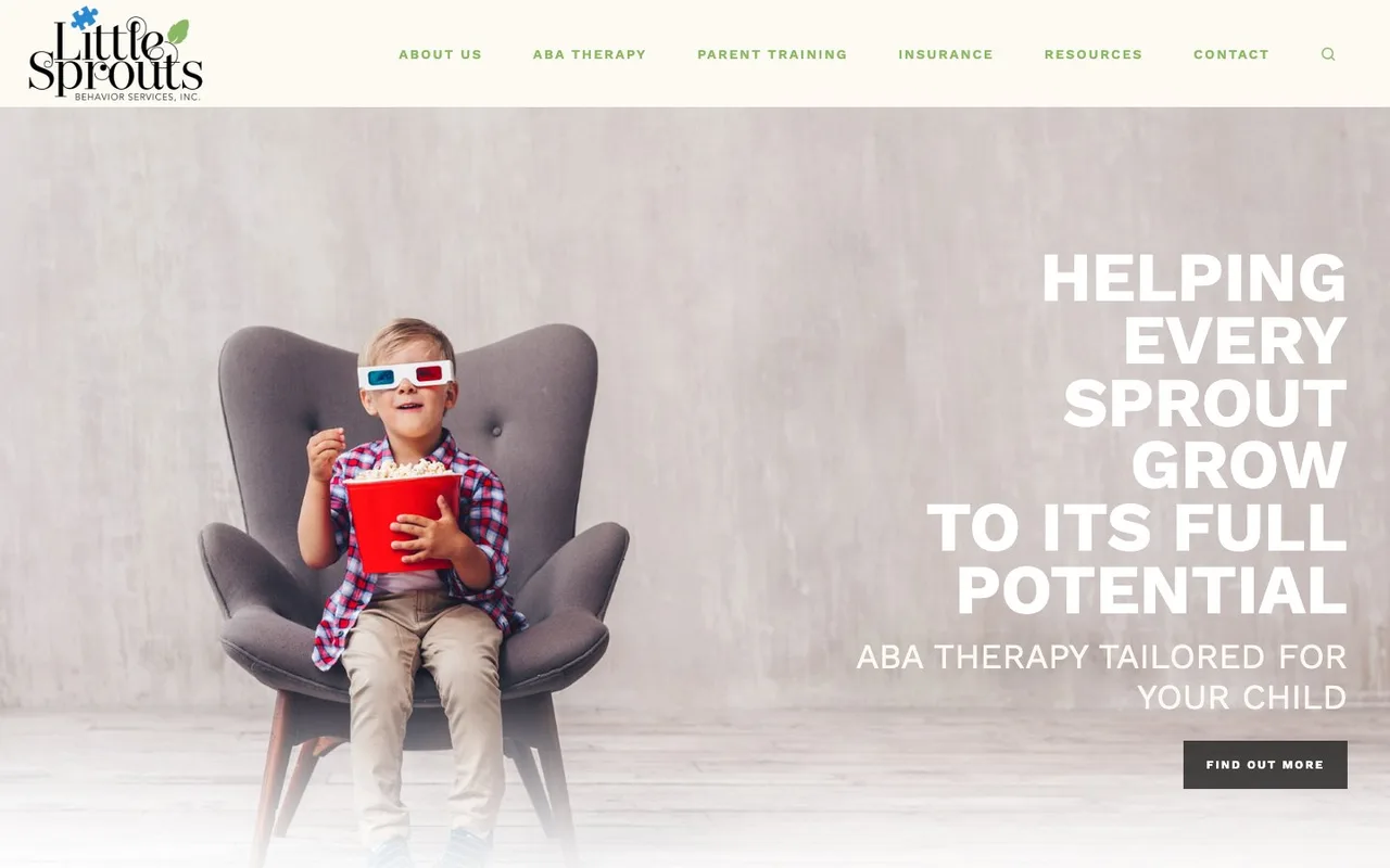 Little Sprouts Behavior website preview